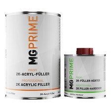 2C HS apprêt kit Primaire pour peinture de voiture gris y compris le durc. 1,3kg