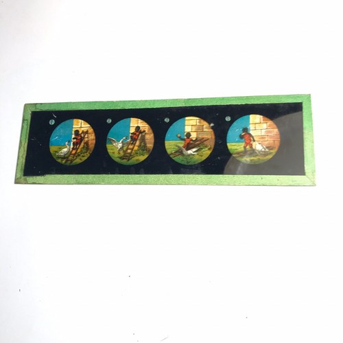 Ancienne plaque verre lanterne - plaque,