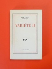 ? Variété II- Paul Valéry- Pages Non Coupées- 1959- Nrf- Librairie Gallimard