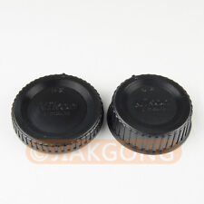 Bouchon d'objectif arrière + bouchon de corps pour monture Nikon F AI AF AF-S