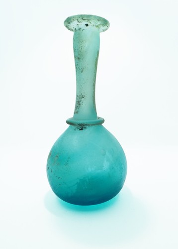 Roman glass vessel blue - roman?,