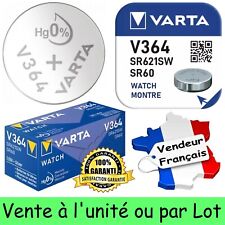 VARTA - Pile bouton pour montre : V364 SR60 SR621SW Oxyde d'Argent 1,55V 20 mAh