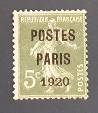 FRANCE TIMBRE PREOBLITERE N°24. COTE 180 EUROS signé  SCHELLER 