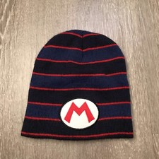 Nintendo Super Mario Brothers Striped Cozy Beanie Youth OSFA