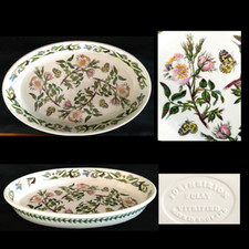 PORTMEIRION- BOTANIC GARDEN - GRAND PLAT OVALE - ROSES ANCIENNES - 40,5 x 26 cm