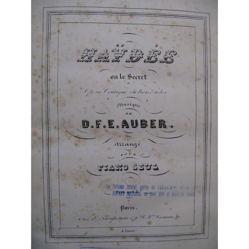 Auber e haydée - auber, f.