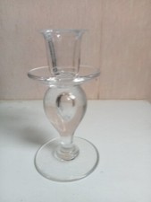 bougeoir en cristal signé st-louis hauteur 15 cm