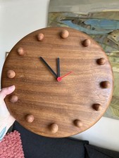 Horloge Murale / Pendule Artisanale En Bois