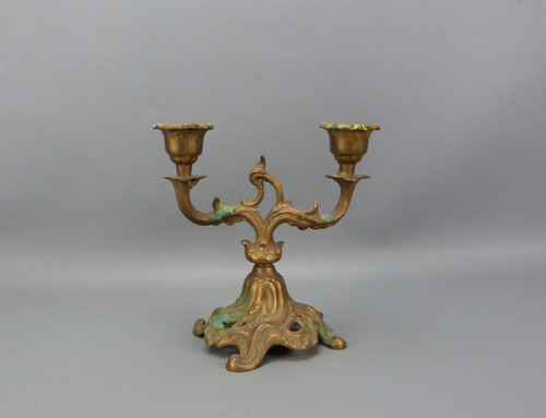 Bougeoir chandelier laiton - en,