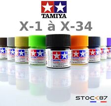 peinture brillante Tamiya Acrylique 10ml de X1 à X34