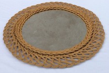 MIROIR ROTIN - OSIER TRESSE -