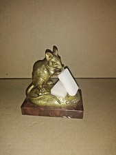 souris en bronze doré signé C.Masson 1838-1913 sucre et socle en marbre