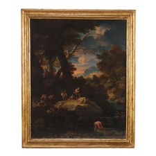 Tableau Ancien Paysage Anonyme