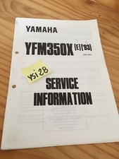Yamaha YFM350X Raptor E 1993 quad service information technique technical data