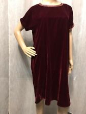 obe Diamantine en velours de polyester bordeaux