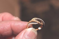 superbe bague or blanc /jaune