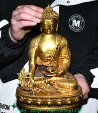 11.4 '' Ancien Tibet Bronze Or