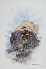 Le Chien blessé dessin