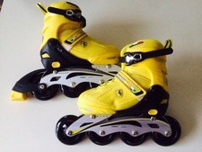 Adjustable Skate In Line Roller en Ligne Ferrari 35 36 37 38 Enfant ABEC7
