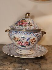 Soupière Avec Présentoir Porcelaine Collection Du Manoir De Vieillevie Sur Lot