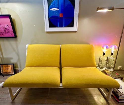 Canapé design knoll jaune - design,
