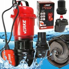 POMPE SUBMERSIBLE FOSSE SEPTIQUE POUR EAUX USÉES AVEC BROYEUR 750W VERKE 15000L