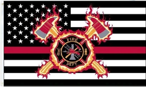 Drapeau thin red line 3x5ft - red,