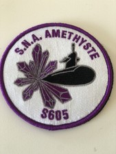 Patch MARINE SOUS-MARIN SNA AMÉTHYSTE Violet ORIGINAL