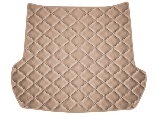 Cuir éco tapis coffre beige - tapis,