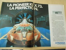 Publicité 1981 Advertising  Pioneer Kex73 la perfection