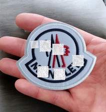 MONCLER  Embroidery Logo Patch with white border Iron On / Sew On 