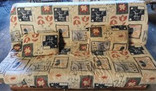 Canapé convertible en tissu genre clic-clac 1m40 sur 1m90