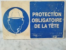 Plaque Port Casque Chantier