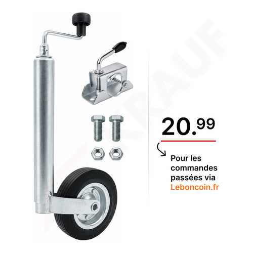 Roue jockey remorque - , 48mm