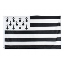 DRAPEAU BRETAGNE 150x90cm - DRAPEAU BRETON - FRANCE 90 x 150 cm - Neuf