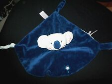 258/ doudou plat koala gris bleu marine Abracadabra baguette étoile GIPSY