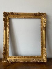 CADRE EN CHENE SCULPTE ET DORE FORMAT 8 F LOUIS XIV XVIIIEME GOLD GILDED FRAME