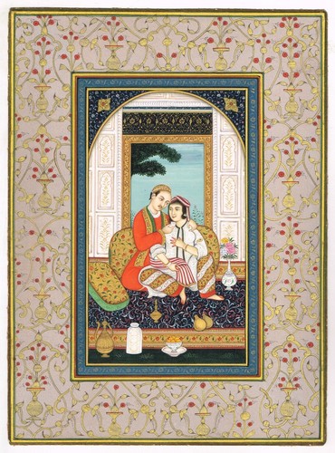 Peinture miniature persane - miniature,