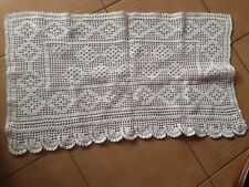 brise bise coton crochet blanc75x45cm#curtain old