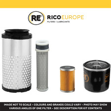 Kit Filtre Pour Kubota KX36-3 Mini Pelle Air Filtres Carburant Huile