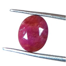 100% Naturel Rubis Rouge Coupe Forme Ovale Taille Bague Gemme 3.95 Cts 7x9x4 MM