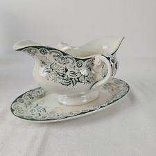 Saucière Décor Anglais De Léon Bertrand Bordeaux Faïence Ancienne 19ème