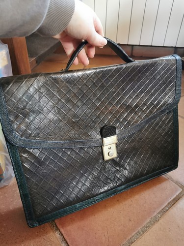 Serviette vintage cuir - serviette,