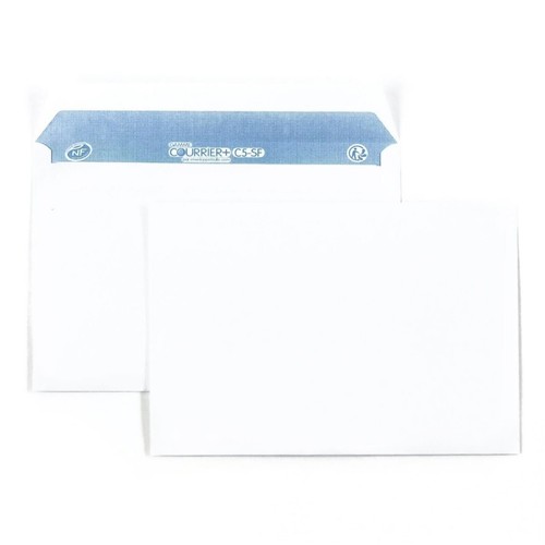 Enveloppes blanches sans - blanches, c5