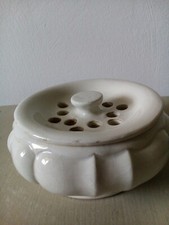 VASE 11 X 5CM ANCIENNE Petite PIQUE-FLEURS 2pcs céramique VINTAGE PAYS-BAS TBE