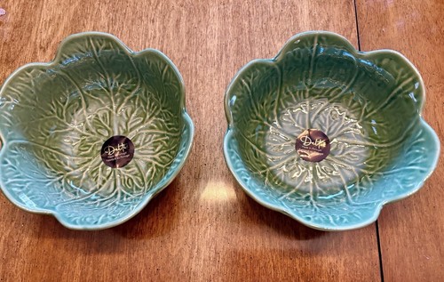 Green cabbage ware bowls - cabbage,