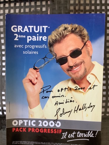 Publicité optic 2000 johnny - optic,