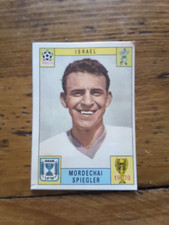 sticker origine panini WC Mexico 70 dos rouge Mordechai Spiegler Israël ??