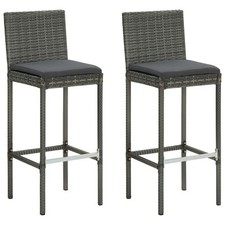 2x Tabourets de Bar de Jardin