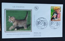 Enveloppe Premier Jour Timbre Le Chaton Paris 2006 N° 3897 FDC Soie
